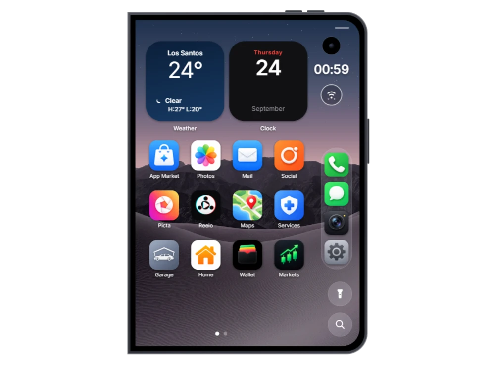 Folded TITAN Phone Duo